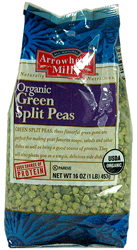 Arrowhead Mills Kosher Green Split Peas Organic 16 OZ